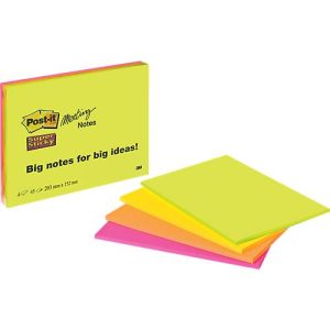 POST-IT Haftnotiz Meeting-Notes, XXL-Format, 203 mm x 152 mm