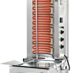 POTIS F E3 Elektro Gyrosgrill Dönergrill Kebabgrill 50 kg, Höhe 1040 mm – Motor unten