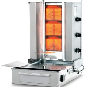 POTIS F GD3 Gyrosgrill Dönergrill Kebapgrill 40 kg, Motor unten, „ERDGAS“