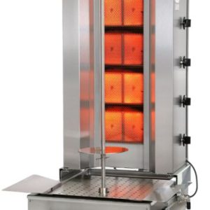 POTIS F GD4 Gyrosgrill Dönergrill Kebabgrill 50 kg, Motor unten, „PROPANGAS“