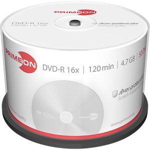PRIMEON DVD-R, bis 16fach, 4,7 GB/120 min, 50er-Spindel PRIMEON DVD-R, bis 16fach, 4,7 GB/120 min, 50er-Spindel