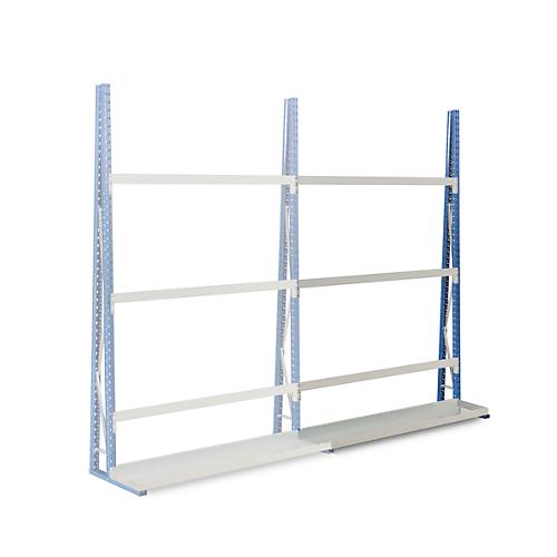 Profil-Lagerregal, einseitig, Anbaufeld, H 2500 x L 1800 x T 340 mm
