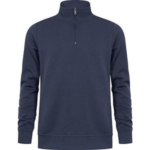PROMODORO Sweatshirt Troyer Side Pocket, Gr. M, navy, Baumwolle/Polyester, 325 g/m²