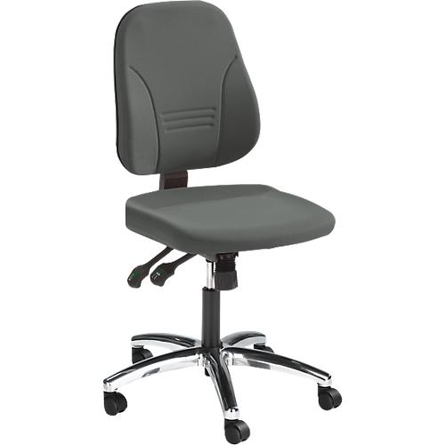 Prosedia Bürostuhl YOUNICO PLUS 8, Synchronmechanik, ohne Armlehnen, niedrige 3D-Rückenlehne, alupoliert/anthrazit