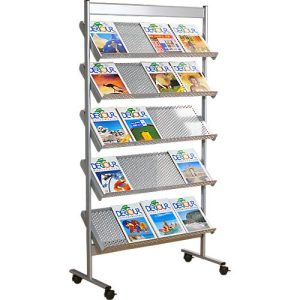 Prospektregal artline,20 x A4, alusilber, gelochte Böden Prospektregal artline,20 x A4, alusilber, gelochte Böden
