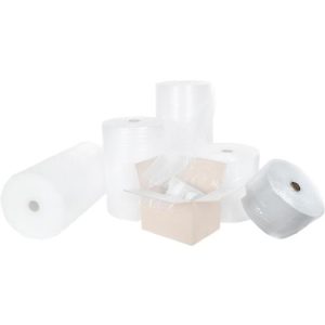 Qbubble® Luftpolsterfolie, 2-lagig, B 300 mm x L 50 m, 5 Rollen Qbubble® Luftpolsterfolie, 2-lagig, B 300 mm x L 50 m, 5 Rollen