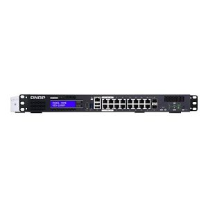 QNAP QGD-1600P – Switch – 16 Anschlüsse – Smart – an Rack montierbar
