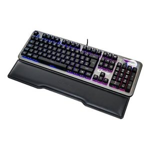 QPAD MK-95 – Tastatur – mit Lautstärkerad – Hintergrundbeleuchtung – USB – Deutsch