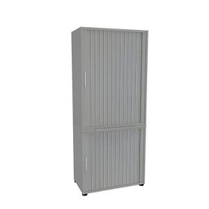 Querrollladenschrank, zweiteilig, B 800 mm, 5 OH, silber Querrollladenschrank, zweiteilig, B 800 mm, 5 OH, silber