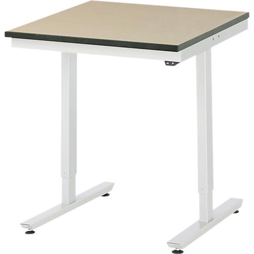 Rau Arbeitstisch Adlatus, elektrisch höhenverstellbar, 22 mm MDF-Platte, bis 150 kg, B 750 x T 800 x H 720-1120 mm, braun/lichtgrau