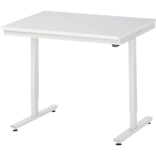 Rau Arbeitstisch Adlatus, elektrisch höhenverstellbar, 22 mm Spanplatte mit Melaminbelag, bis 150 kg, B 1000 x T 800 x H 720-1120 mm, lichtgrau