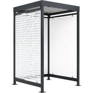 Raucherüberdachung Köln, Schäfer Shop Edition, anthrazit RAL7016