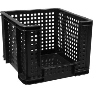 Really Useful Boxes Gitterbox, 35 Liter, Öffnung vorne, schwarz Really Useful Boxes Gitterbox, 35 Liter, Öffnung vorne, schwarz