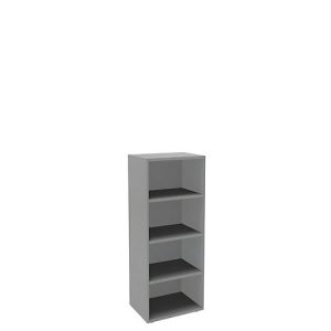 Regal, 1-teilig, 4 OH, B 600 mm, silber Regal, 1-teilig, 4 OH, B 600 mm, silber
