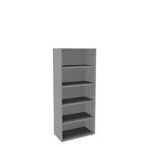 Regal, einteilig, B 800 mm, 5 OH, silber Regal, einteilig, B 800 mm, 5 OH, silber