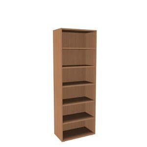 Regal, einteilig, B 800 mm, 6 OH, Buche-Dekor Regal, einteilig, B 800 mm, 6 OH, Buche-Dekor
