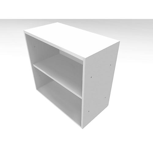 Regal QUANDOS BOX, 2 Ordnerhöhen, B 1000 x T 420 x H 748 mm, weiß