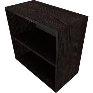 Regal QUANDOS BOX, 2 Ordnerhöhen, B 800 x T 420 x H 748 mm, Mooreiche Regal QUANDOS BOX, 2 Ordnerhöhen, B 800 x T 420 x H 748 mm, Mooreiche