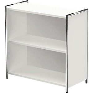 Regal Toledo, mit Sichtrückwand, B 800 x T 380 x H 780 mm, weiß, 2 OH Regal Toledo, mit Sichtrückwand, B 800 x T 380 x H 780 mm, weiß, 2 OH