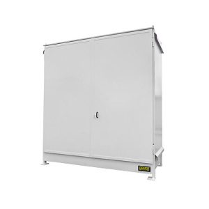 Regalcontainer BAUER CEN 29-2 IBC, Stahl, Doppelflügeltor, B 3175 x T 1480 x H 3445 mm, weiß Regalcontainer BAUER CEN 29-2 IBC, Stahl, Doppelflügeltor, B 3175 x T 1480 x H 3445 mm, weiß