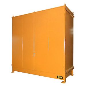 Regalcontainer BAUER CEN 33-2 IBC, Stahl, Doppelflügeltor, B 3510 x T 1480 x H 3445 mm, orange Regalcontainer BAUER CEN 33-2 IBC, Stahl, Doppelflügeltor, B 3510 x T 1480 x H 3445 mm, orange