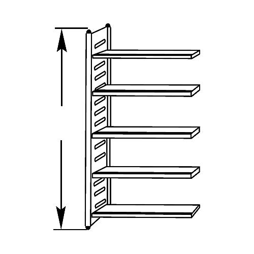 Regalfeld, 2200 x 750 x 400 mm