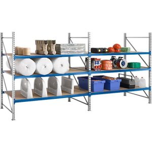 Regalsystem WR 600, Grundfeld, Traverse verzinkt, mit 2 Ebenen, 2200 x 1800 x 800 mm Regalsystem WR 600, Grundfeld, Traverse verzinkt, mit 2 Ebenen, 2200 x 1800 x 800 mm