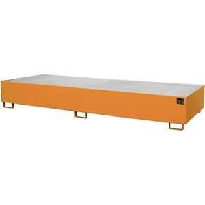 Regalwanne Typ RW/GR 3600-3, mit Gitterrost, orange RAL2000 Regalwanne Typ RW/GR 3600-3, mit Gitterrost, orange RAL2000