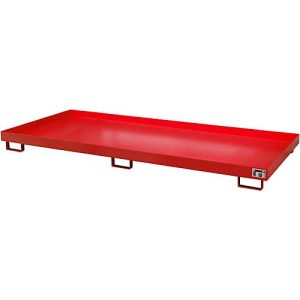 Regalwanne Typ RW/RW 3300-1, ohne Gitterrost, rot RAL3000