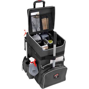 Reinigungswagen Rubbermaid® Quick Cart, groß, Volumen 60 l, Innenfächer, Teleskopgriff, L 419 x B 363 x H 635 mm, Hochleistungs-Kunststoff, dunkelgrau Reinigungswagen Rubbermaid® Quick Cart, groß, Volumen 60 l, Innenfächer, Teleskopgriff, L 419 x B 363 x H 635 mm, Hochleistungs-Kunststoff, dunkelgrau
