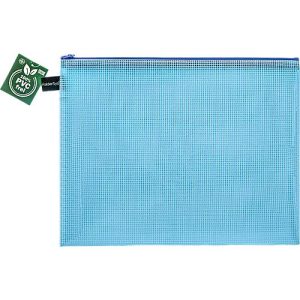 Reißverschlussbeutel FolderSys, A4, Stärke 0,20 mm, B 357 x H 272 mm, PVC-freie Folie, blau-transparent Reißverschlussbeutel FolderSys, A4, Stärke 0,20 mm, B 357 x H 272 mm, PVC-freie Folie, blau-transparent