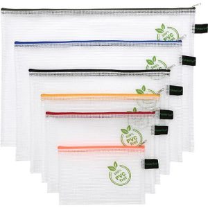 Reißverschlussbeutel FolderSys, mit Halteschlaufe, PVC-frei, EVA-Folie transparent, 6 Stück in Format A4-B6 Reißverschlussbeutel FolderSys, mit Halteschlaufe, PVC-frei, EVA-Folie transparent, 6 Stück in Format A4-B6