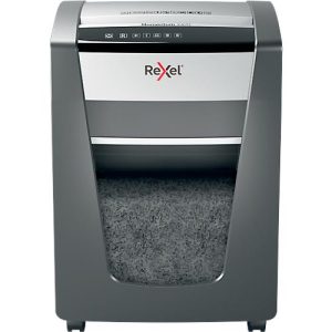 Rexel Momentum X406 Aktenvernichter P4, Partikelschnitt 4 x 28 mm, 15l, 6 Blatt Schnittleistung, schwarz Rexel Momentum X406 Aktenvernichter P4, Partikelschnitt 4 x 28 mm, 15l, 6 Blatt Schnittleistung, schwarz