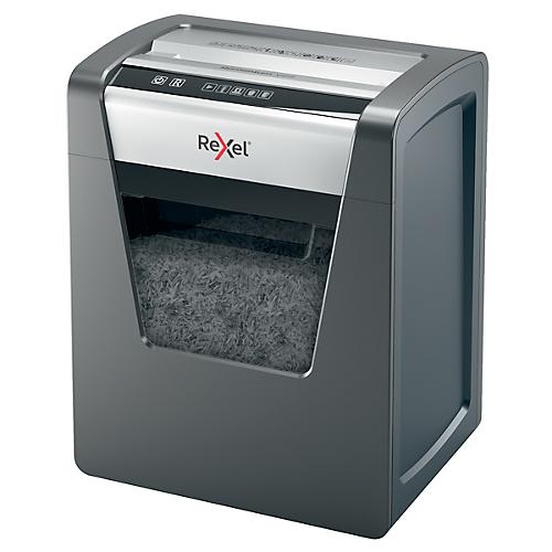 Rexel Momentum X415 Aktenvernichter P4, Partikelschnitt 4 x 40 mm, 23 l, 15 Blatt Schnittleistung, Anti-Papierstau-Technologie, schwarz