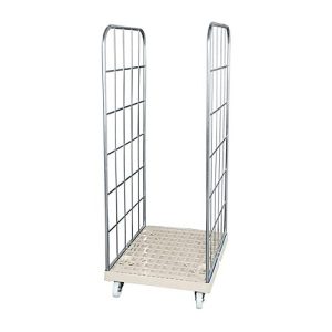 Rollbox, 2-seitig, Kunststoffbodenplatte, 724 x 815 x 1850 mm, grau (RAL 7032) Rollbox, 2-seitig, Kunststoffbodenplatte, 724 x 815 x 1850 mm, grau (RAL 7032)