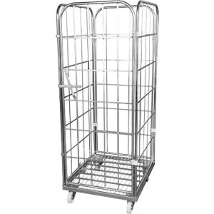 Rollbox, 4-seitig, Stahl-Bodenplatte, mit Vorderwand, H 1850 mm Rollbox, 4-seitig, Stahl-Bodenplatte, mit Vorderwand, H 1850 mm