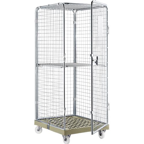 Rollbox Gr. 5 mit klappbarem Zwischenboden, grau