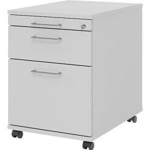 Rollcontainer 126 Breno, 1 Schub, 1 Utensilienauszug & 1 Hängeregistraturschub, abschließbar, B 428 x T 580 x H 590 mm, lichtgrau Rollcontainer 126 Breno, 1 Schub, 1 Utensilienauszug & 1 Hängeregistraturschub, abschließbar, B 428 x T 580 x H 590 mm, lichtgrau
