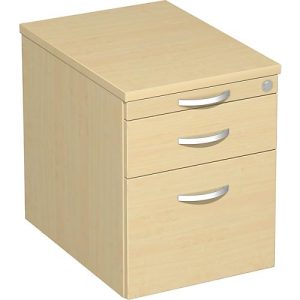 Rollcontainer PALENQUE, 1 Schub, 1 Utensilienauszug, HR-Auszug, B 430 x T 600 x H 566 mm, Ahorn Rollcontainer PALENQUE, 1 Schub, 1 Utensilienauszug, HR-Auszug, B 430 x T 600 x H 566 mm, Ahorn