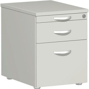 Rollcontainer PALENQUE, 1 Schub, 1 Utensilienauszug, HR-Auszug, B 430 x T 600 x H 566 mm, lichtgrau Rollcontainer PALENQUE, 1 Schub, 1 Utensilienauszug, HR-Auszug, B 430 x T 600 x H 566 mm, lichtgrau
