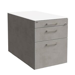 Rollcontainer SOLUS PLAY, 1 Utensilienauszug, 1 Schub, 1 HR-Auszug, mit Griff, Ceramic grey Rollcontainer SOLUS PLAY, 1 Utensilienauszug, 1 Schub, 1 HR-Auszug, mit Griff, Ceramic grey