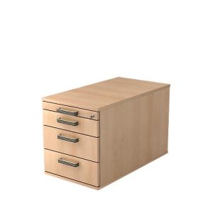 Rollcontainer TOPAS LINE, 3 Schübe, 1 Utensilienauszug, abschließbar, Eiche-Dekor/Eiche-Dekor, T 800 mm Rollcontainer TOPAS LINE, 3 Schübe, 1 Utensilienauszug, abschließbar, Eiche-Dekor/Eiche-Dekor, T 800 mm