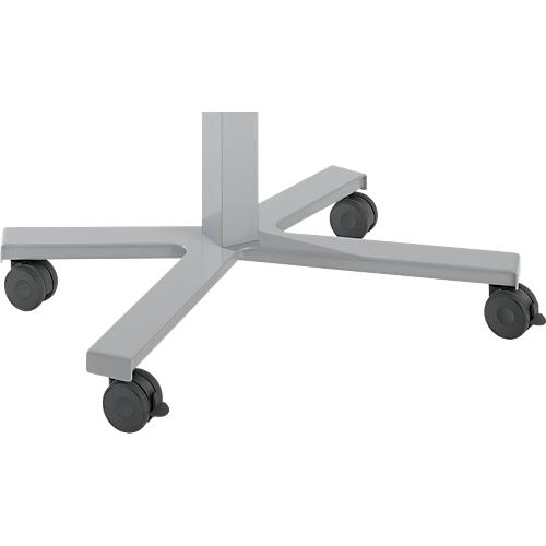 Rollen Set, für elektronisch höhenverstellbare Home Office Schreibtische NowyStyl mit Fußkreuz, 4-teilig, Ø jeweils 75 mm, schwarz