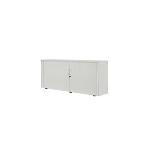 Rollladenschrank, 2 OH, 1teilig, mit Mitteltrennwand, B 1600 mm, silber Rollladenschrank, 2 OH, 1teilig, mit Mitteltrennwand, B 1600 mm, silber