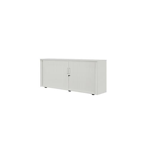 Rollladenschrank, 2 OH, 1teilig, mit Mitteltrennwand, B 1600 mm, silber