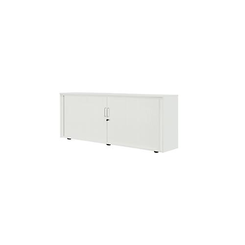 Rollladenschrank, 2 OH, 1teilig, mit Mitteltrennwand, B 1800 mm, lichtgrau