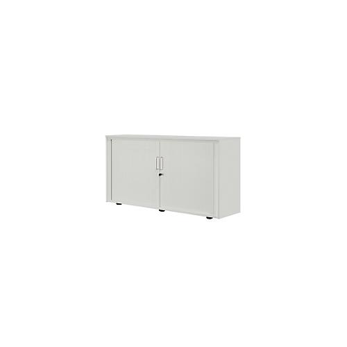 Rollladenschrank, 2 OH, 1teilig, ohne Mitteltrennwand, B 1350 mm, silber