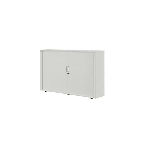 Rollladenschrank, 3 OH, 1teilig, mit Mitteltrennwand, B 1600 mm, silber