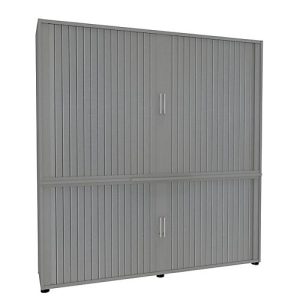 Rollladenschrank, 5 OH, 2teilig, mit Mitteltrennwand, B 1800 mm, silber Rollladenschrank, 5 OH, 2teilig, mit Mitteltrennwand, B 1800 mm, silber
