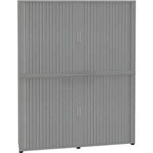 Rollladenschrank, 6 OH, 2teilig, mit Mitteltrennwand, B 1800 mm, silber Rollladenschrank, 6 OH, 2teilig, mit Mitteltrennwand, B 1800 mm, silber